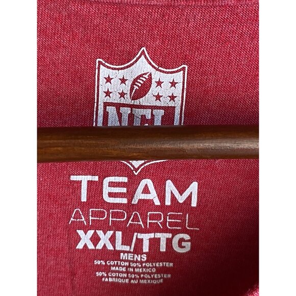 New England Patriots Red Men's XXL T-Shirt Football NFL Team Apparel - Picture 8 of 9